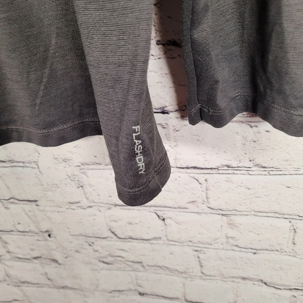 The North Face FlashDry Shirt Mens Large Grey Excellent Long Sleeve Activewear‎